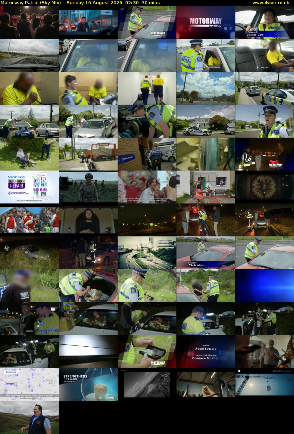 Motorway Patrol (Sky Mix) Sunday 16 August 2026 02:30 - 03:00