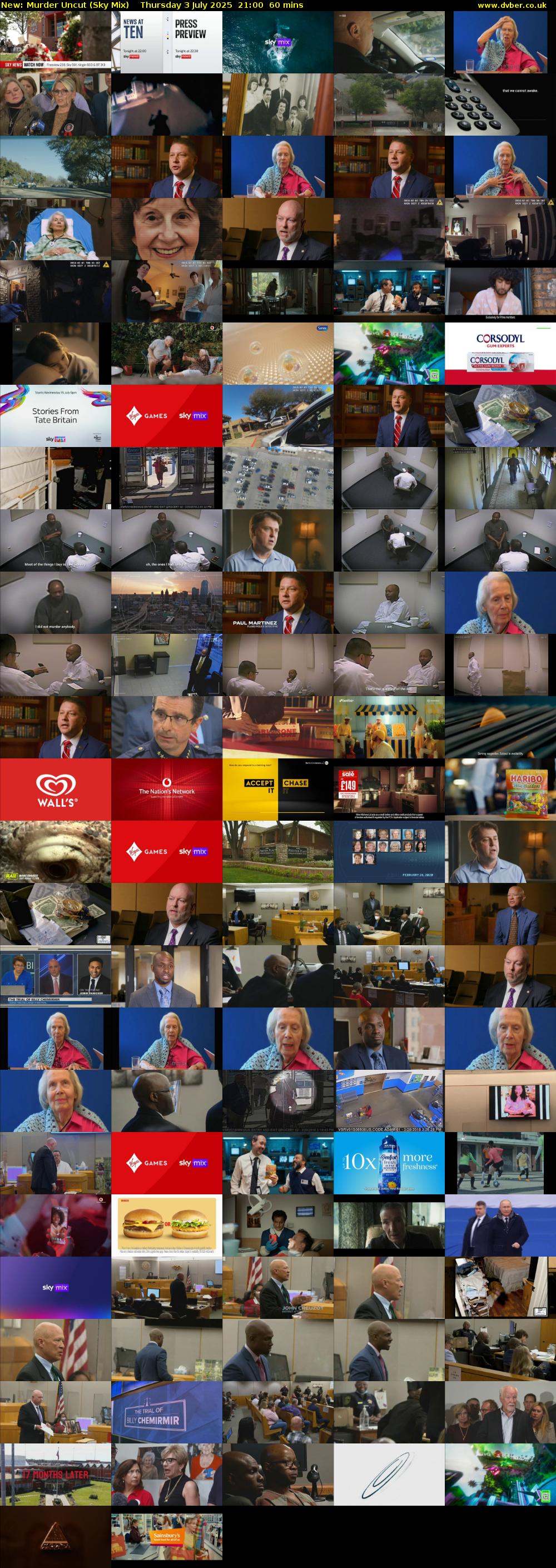 Murder Uncut (Sky Mix) Thursday 3 July 2025 21:00 - 22:00