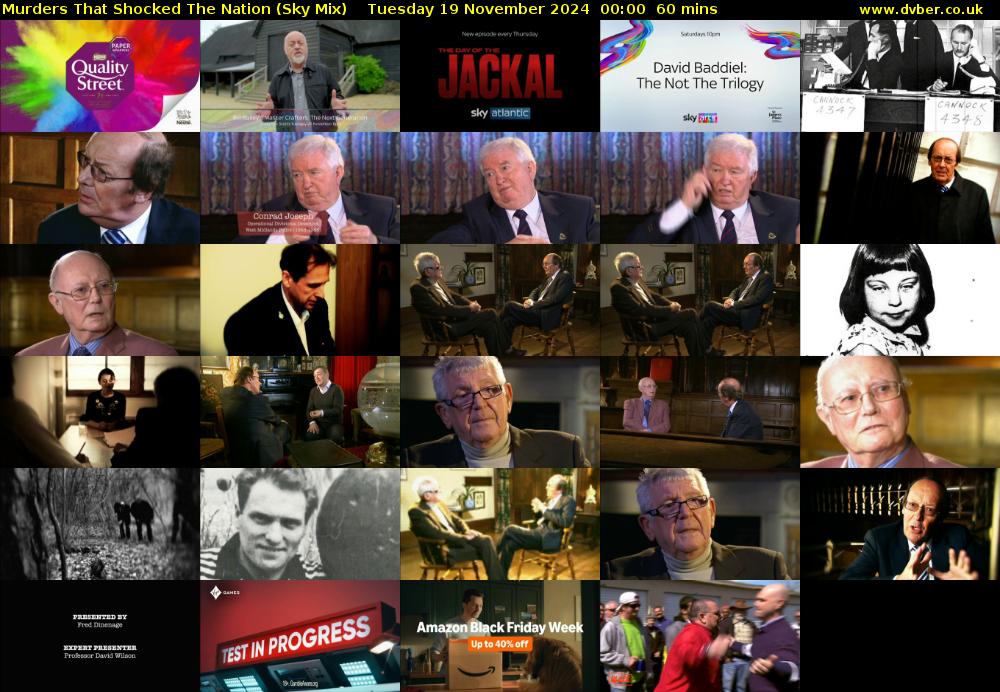 Murders That Shocked The Nation (Sky Mix) Tuesday 19 November 2024 00:00 - 01:00