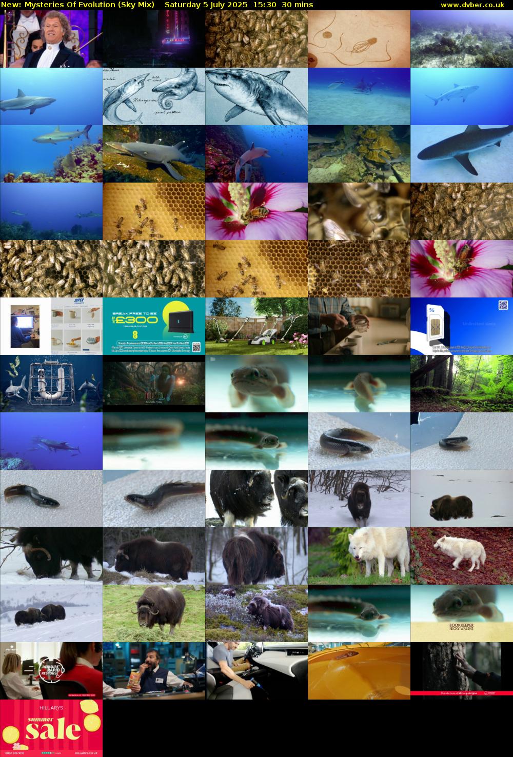 Mysteries Of Evolution (Sky Mix) Saturday 5 July 2025 15:30 - 16:00