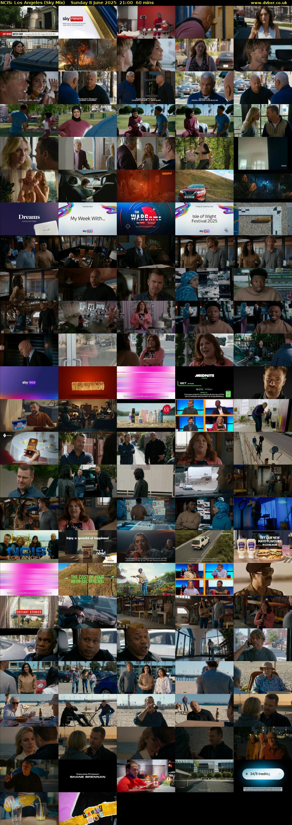 NCIS: Los Angeles (Sky Mix) Sunday 8 June 2025 21:00 - 22:00