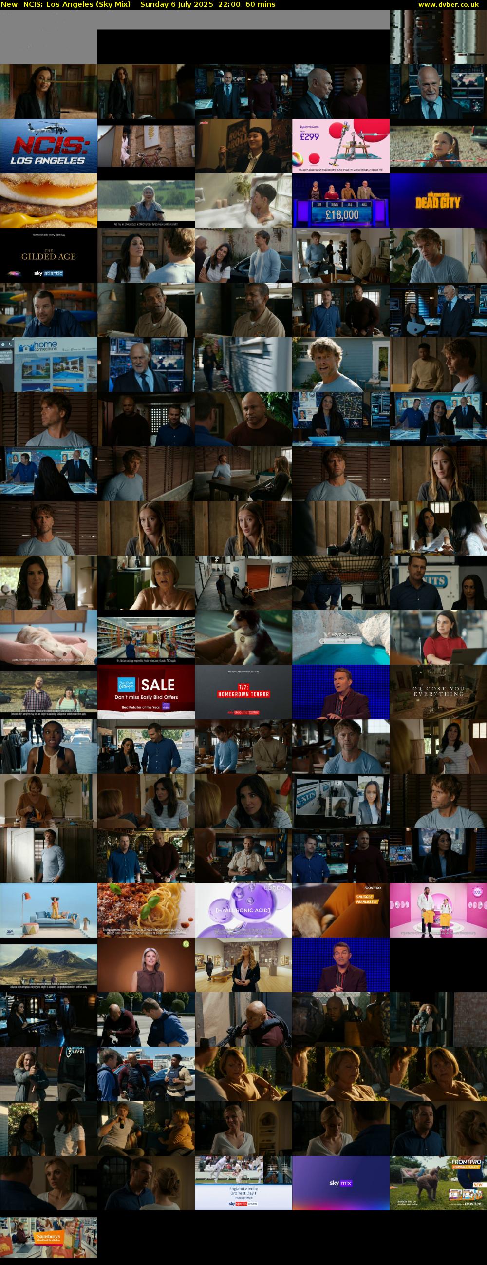 NCIS: Los Angeles (Sky Mix) Sunday 6 July 2025 22:00 - 23:00