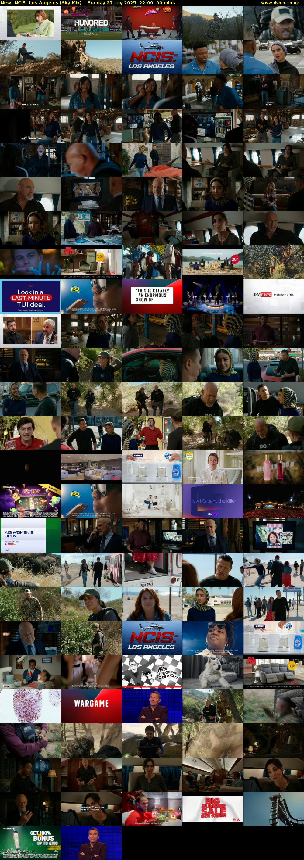 NCIS: Los Angeles (Sky Mix) Sunday 27 July 2025 22:00 - 23:00