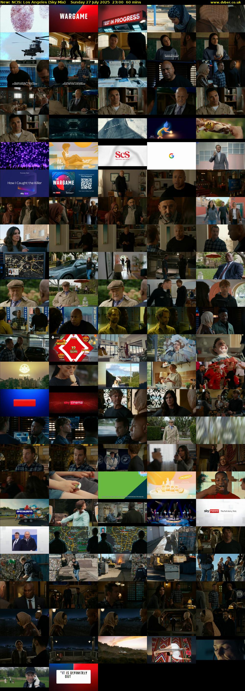 NCIS: Los Angeles (Sky Mix) Sunday 27 July 2025 23:00 - 00:00