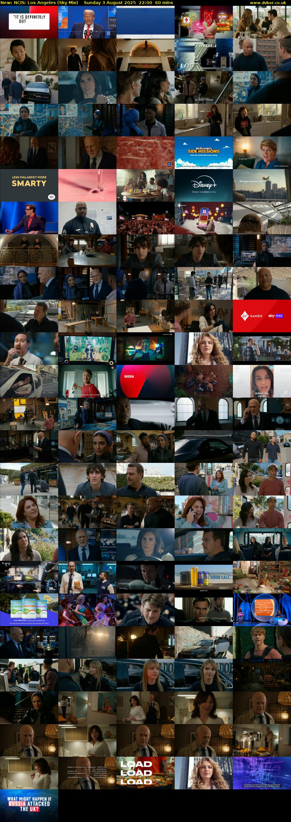 NCIS: Los Angeles (Sky Mix) Sunday 3 August 2025 22:00 - 23:00