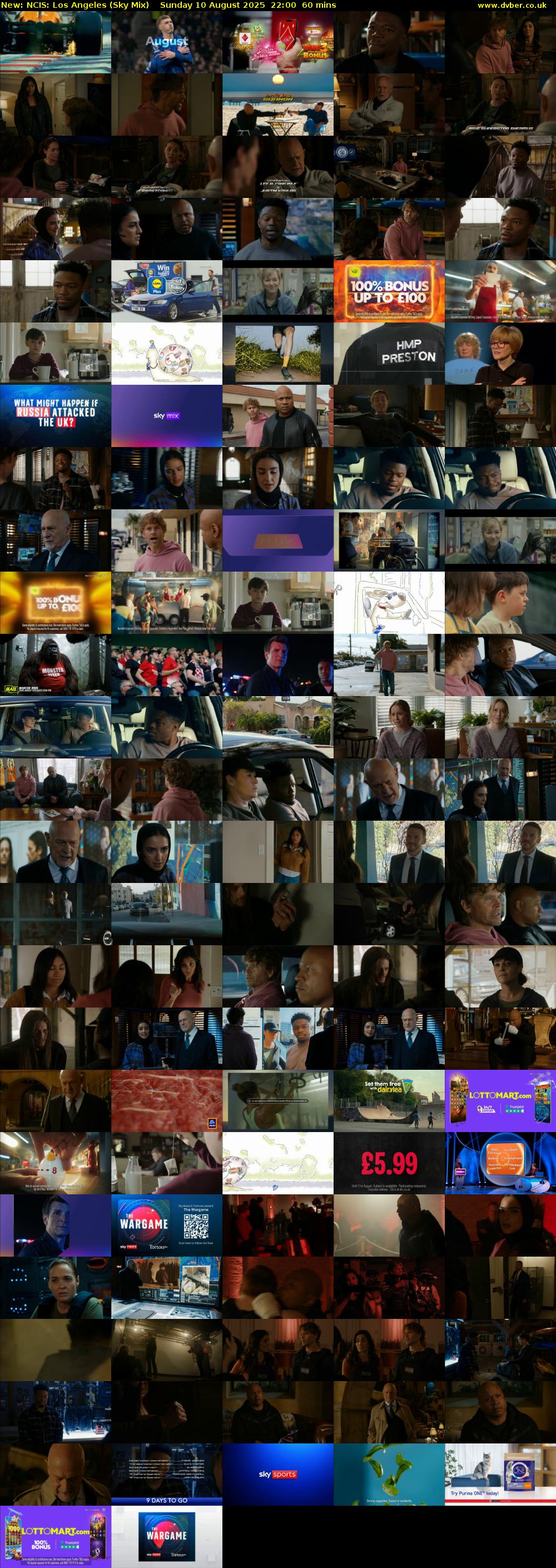 NCIS: Los Angeles (Sky Mix) Sunday 10 August 2025 22:00 - 23:00