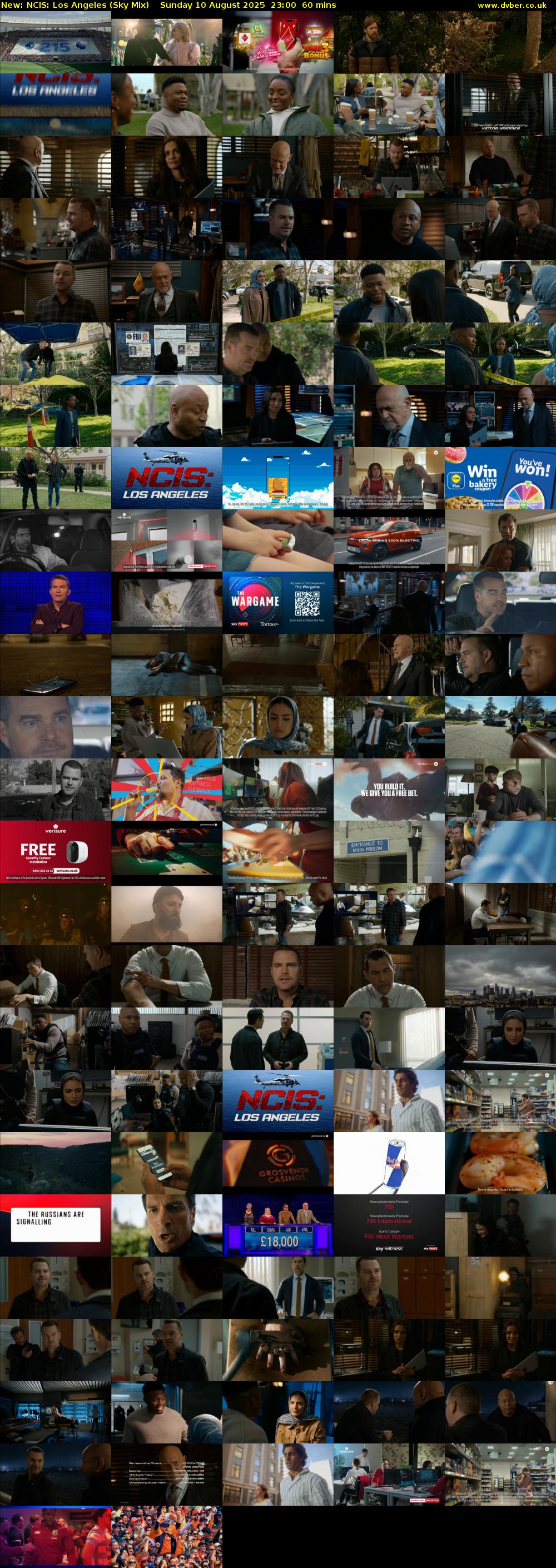 NCIS: Los Angeles (Sky Mix) Sunday 10 August 2025 23:00 - 00:00