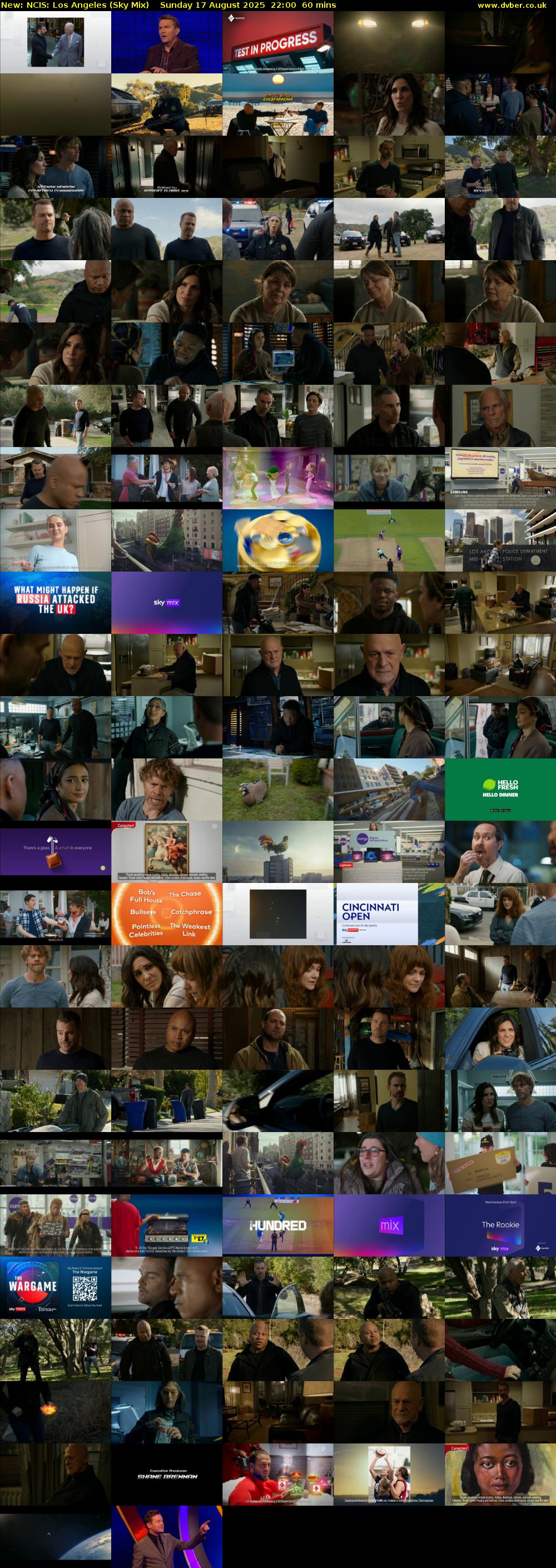 NCIS: Los Angeles (Sky Mix) Sunday 17 August 2025 22:00 - 23:00