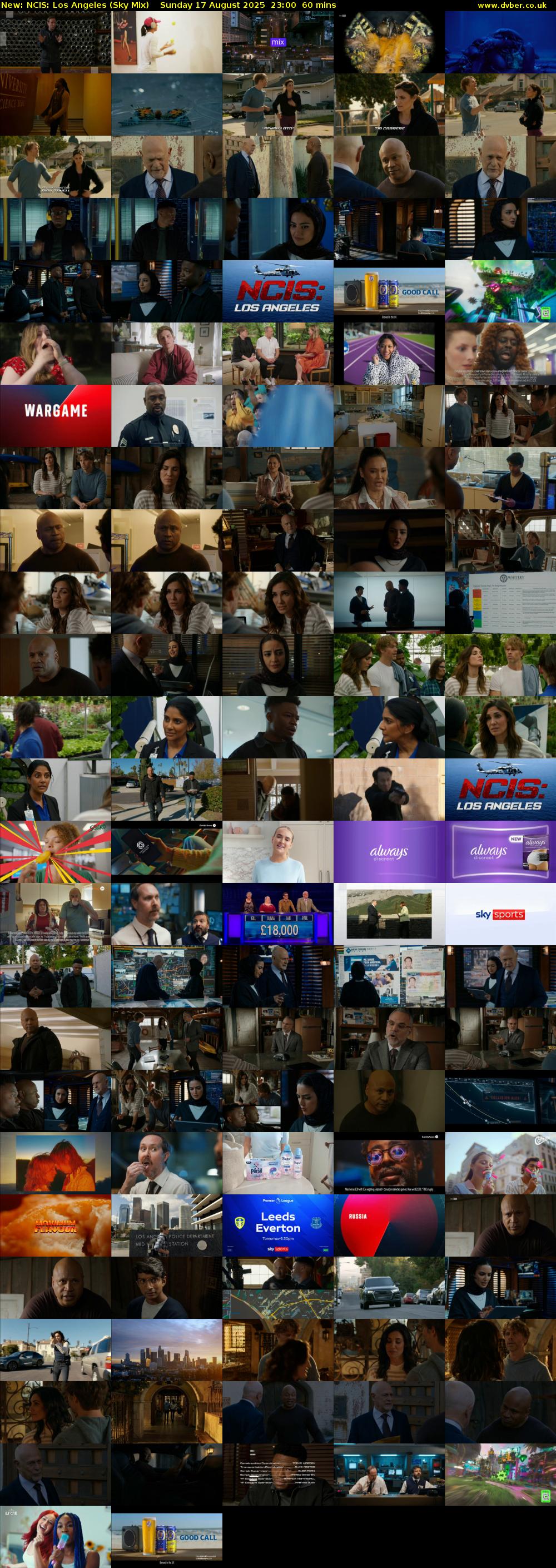 NCIS: Los Angeles (Sky Mix) Sunday 17 August 2025 23:00 - 00:00
