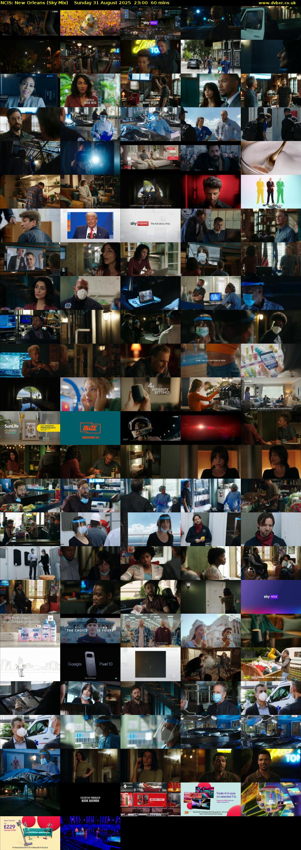 NCIS: New Orleans (Sky Mix) Sunday 31 August 2025 23:00 - 00:00