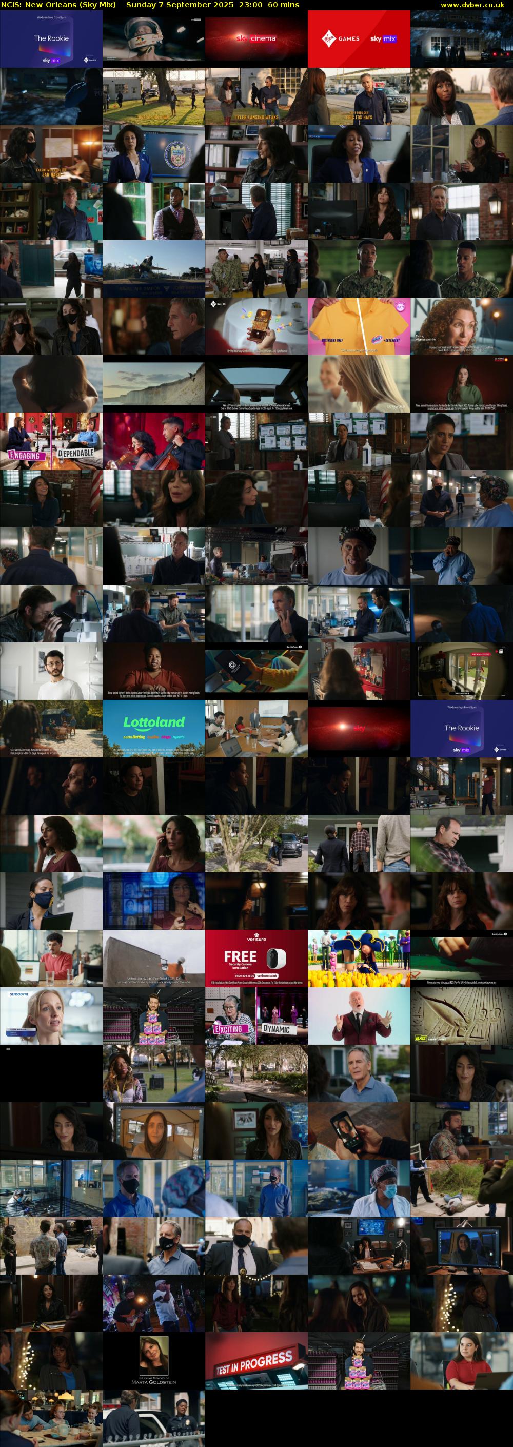 NCIS: New Orleans (Sky Mix) Sunday 7 September 2025 23:00 - 00:00