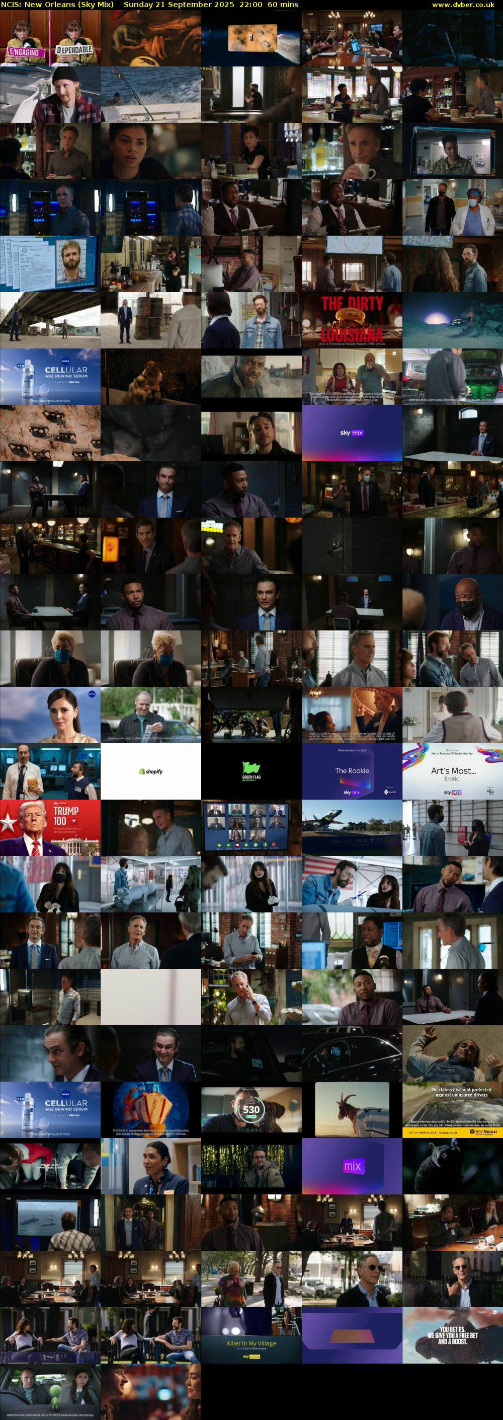 NCIS: New Orleans (Sky Mix) Sunday 21 September 2025 22:00 - 23:00
