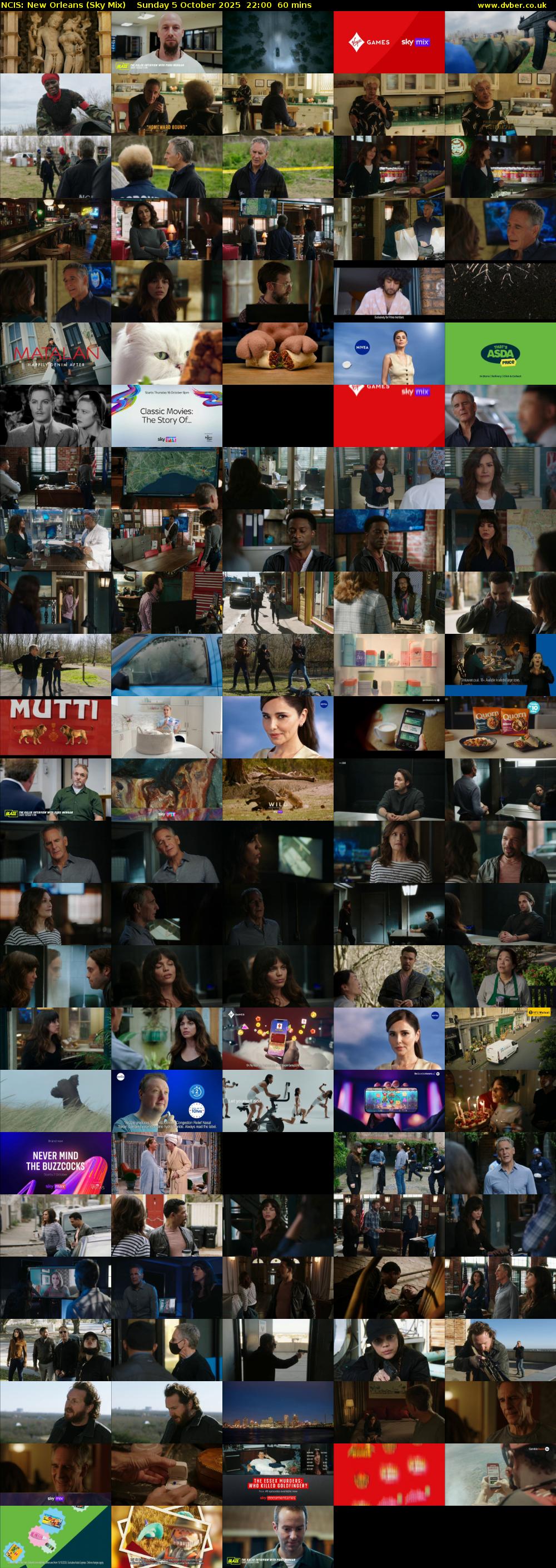 NCIS: New Orleans (Sky Mix) Sunday 5 October 2025 22:00 - 23:00