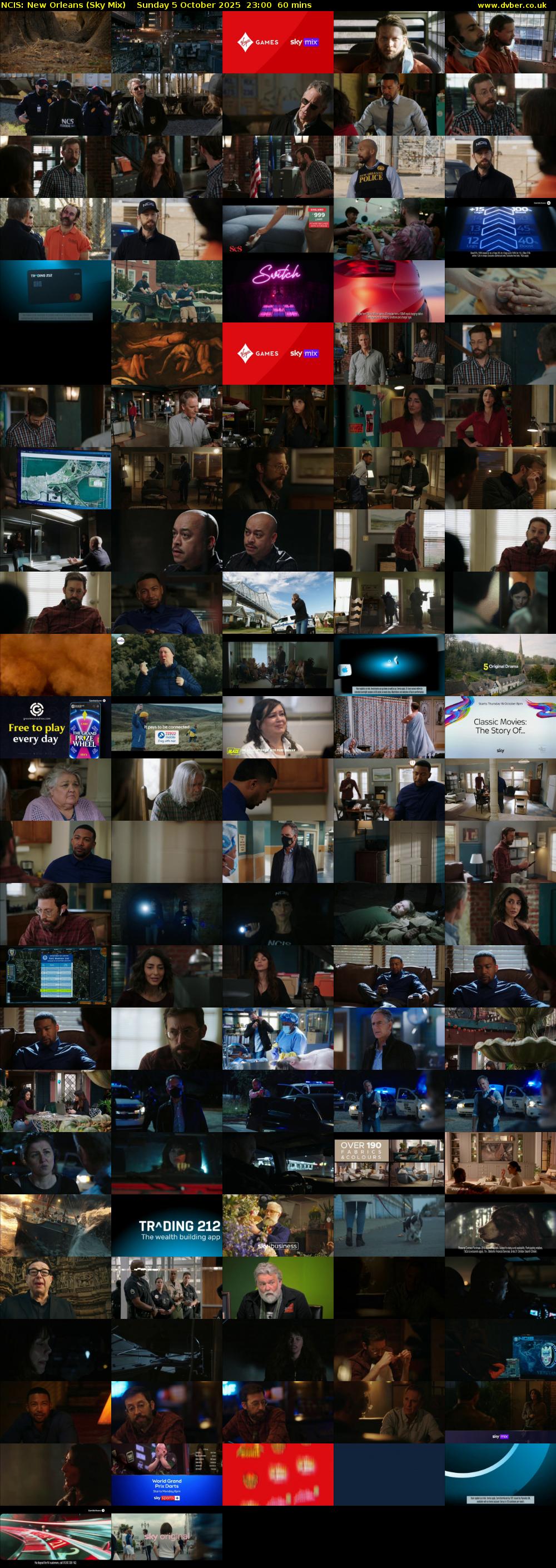 NCIS: New Orleans (Sky Mix) Sunday 5 October 2025 23:00 - 00:00
