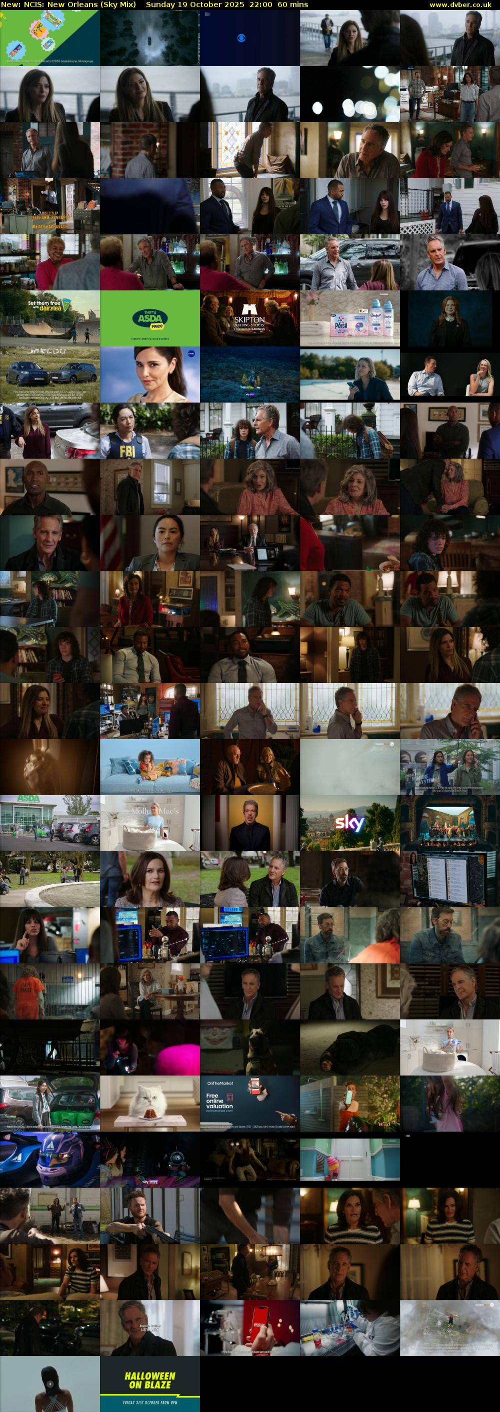 NCIS: New Orleans (Sky Mix) Sunday 19 October 2025 22:00 - 23:00