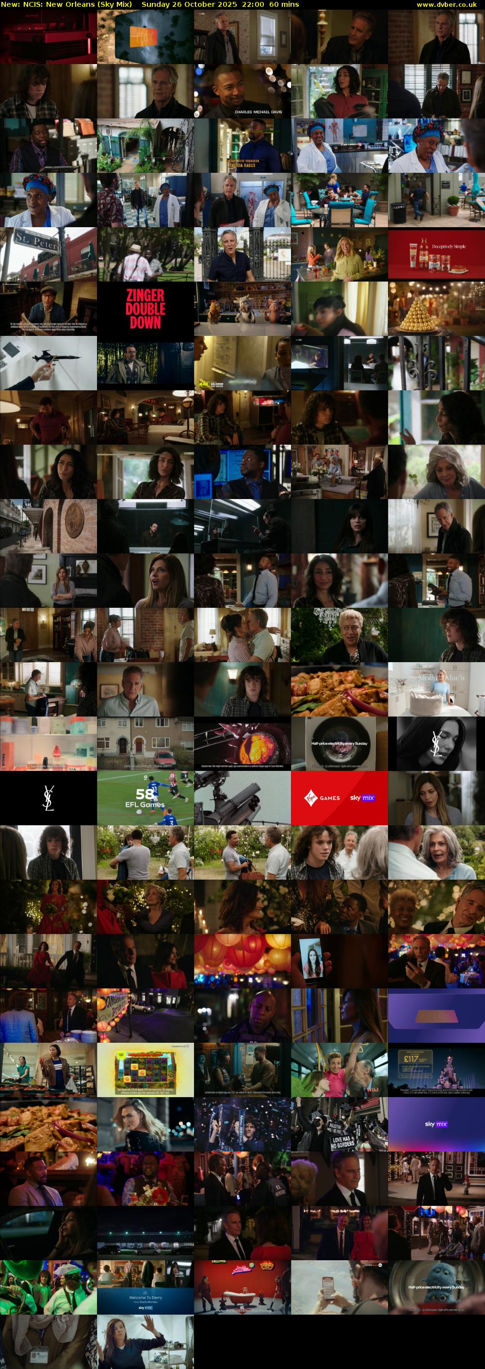 NCIS: New Orleans (Sky Mix) Sunday 26 October 2025 22:00 - 23:00