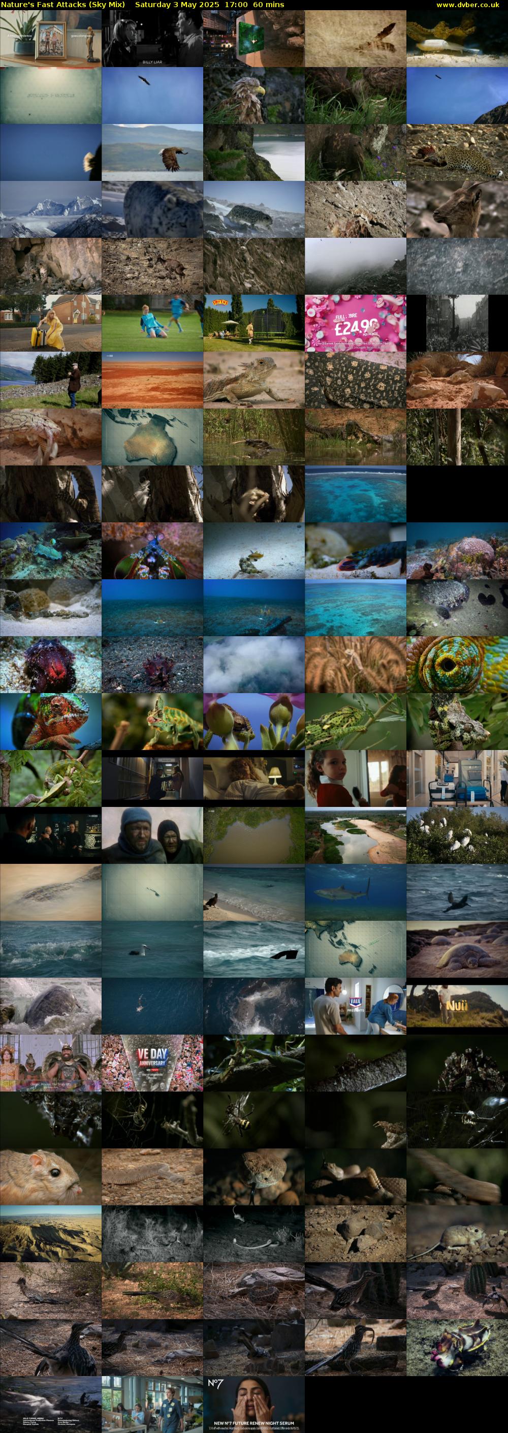 Nature's Fast Attacks (Sky Mix) Saturday 3 May 2025 17:00 - 18:00