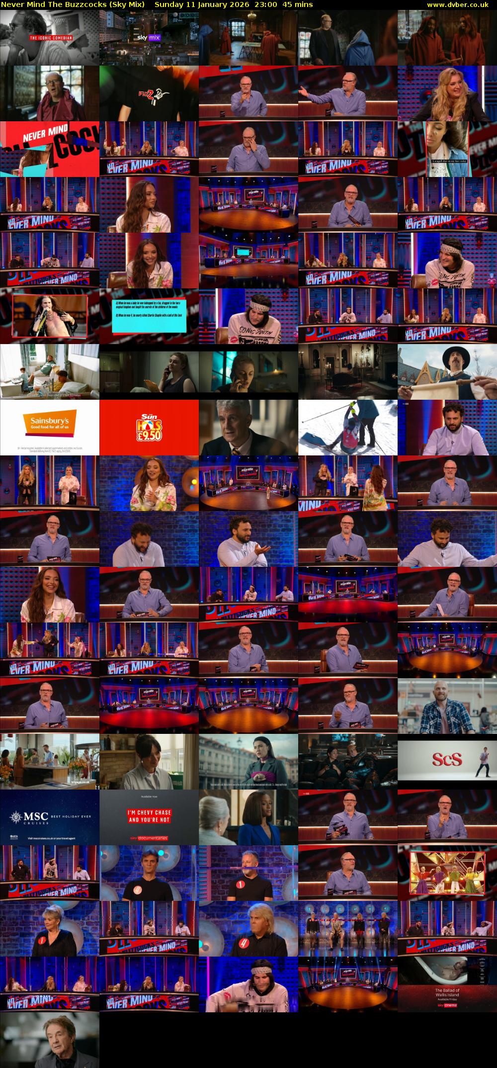 Never Mind The Buzzcocks (Sky Mix) Sunday 11 January 2026 23:00 - 23:45