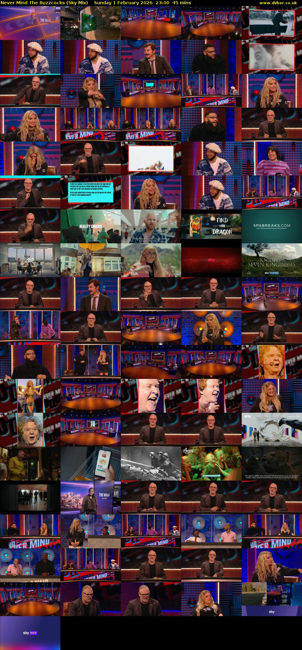 Never Mind The Buzzcocks (Sky Mix) Sunday 1 February 2026 23:00 - 23:45