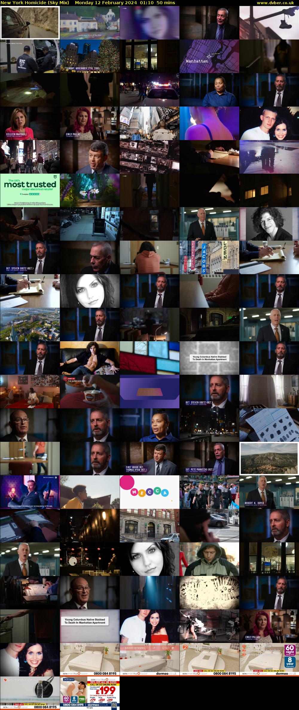 New York Homicide (Sky Mix) Monday 12 February 2024 01:10 - 02:00
