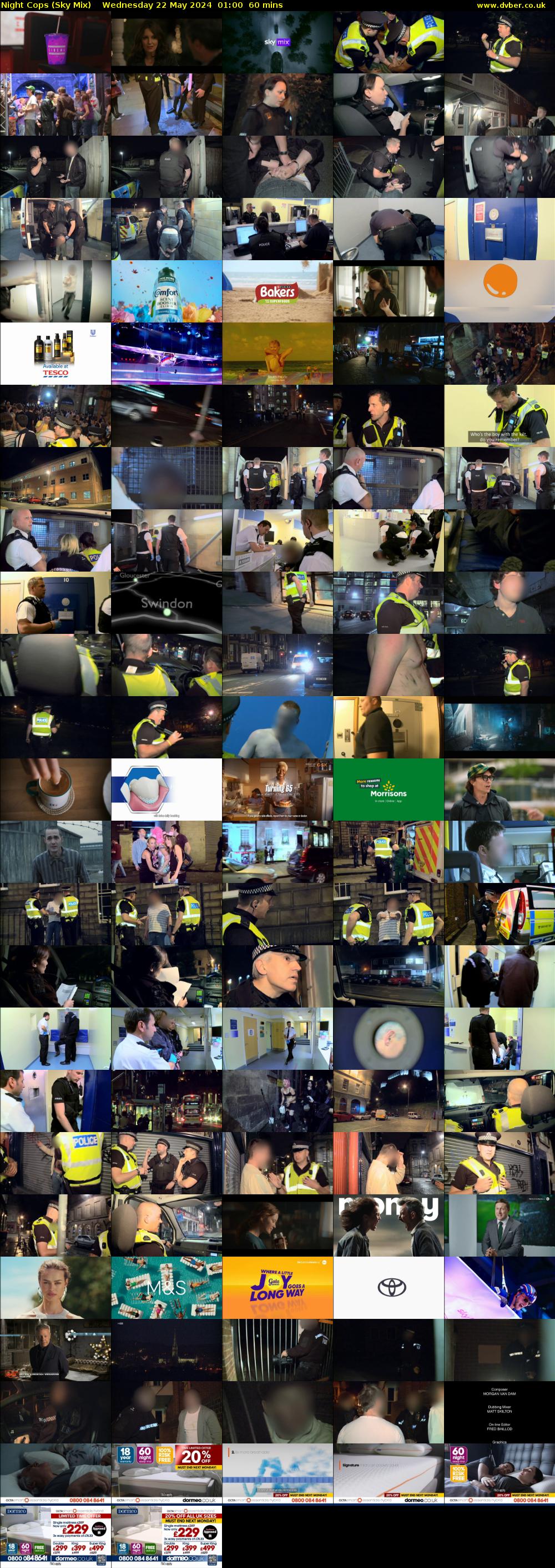 Night Cops (Sky Mix) Wednesday 22 May 2024 01:00 - 02:00