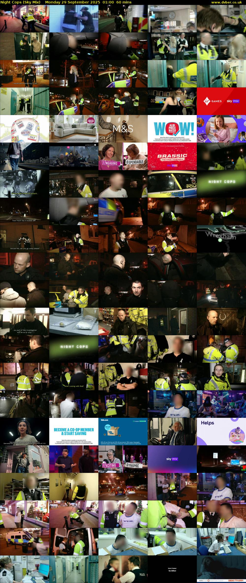 Night Cops (Sky Mix) Monday 29 September 2025 01:00 - 02:00