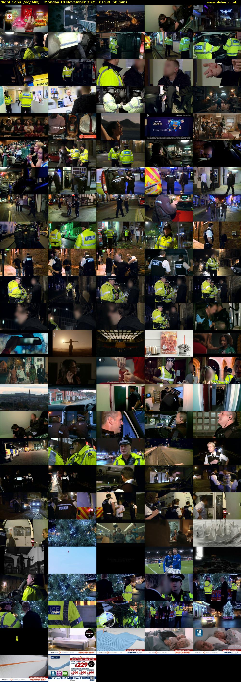 Night Cops (Sky Mix) Monday 10 November 2025 01:00 - 02:00