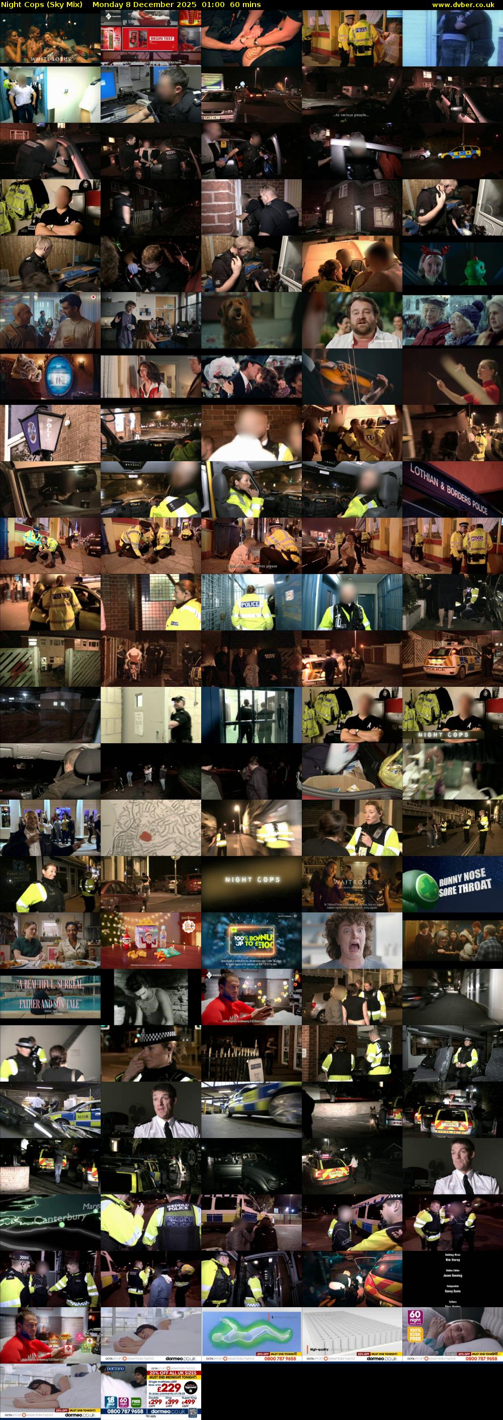 Night Cops (Sky Mix) Monday 8 December 2025 01:00 - 02:00