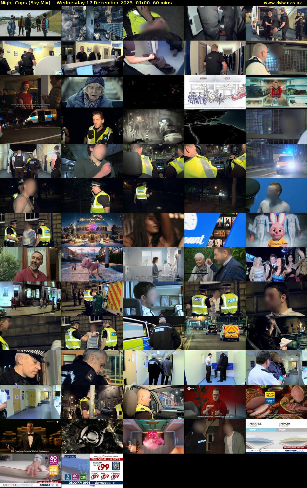 Night Cops (Sky Mix) Wednesday 17 December 2025 01:00 - 02:00