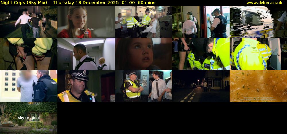 Night Cops (Sky Mix) Thursday 18 December 2025 01:00 - 02:00