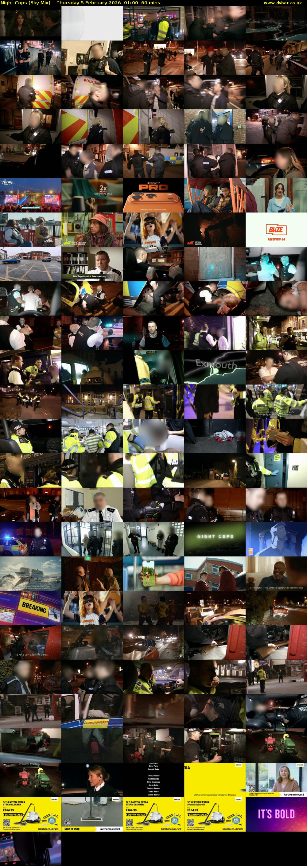 Night Cops (Sky Mix) Thursday 5 February 2026 01:00 - 02:00