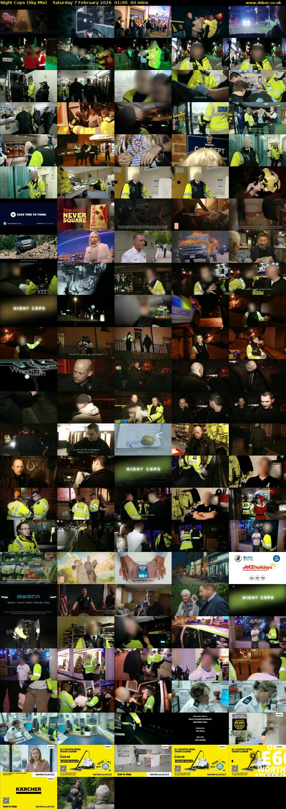 Night Cops (Sky Mix) Saturday 7 February 2026 01:00 - 02:00