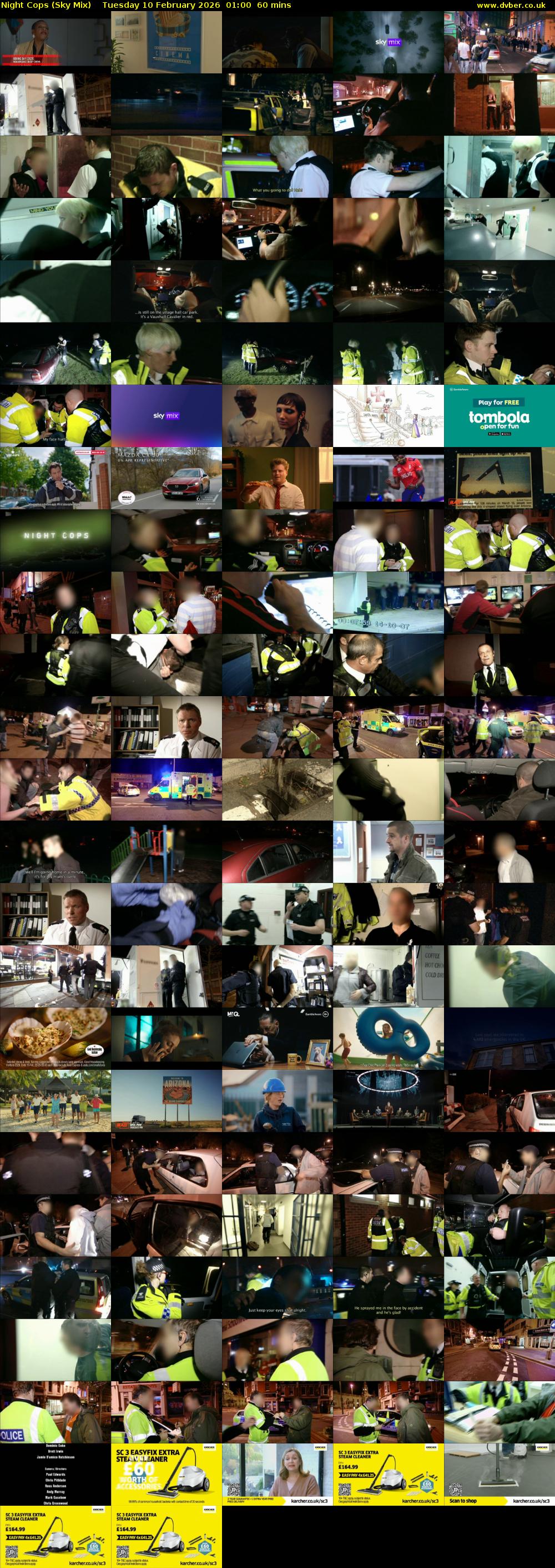 Night Cops (Sky Mix) Tuesday 10 February 2026 01:00 - 02:00