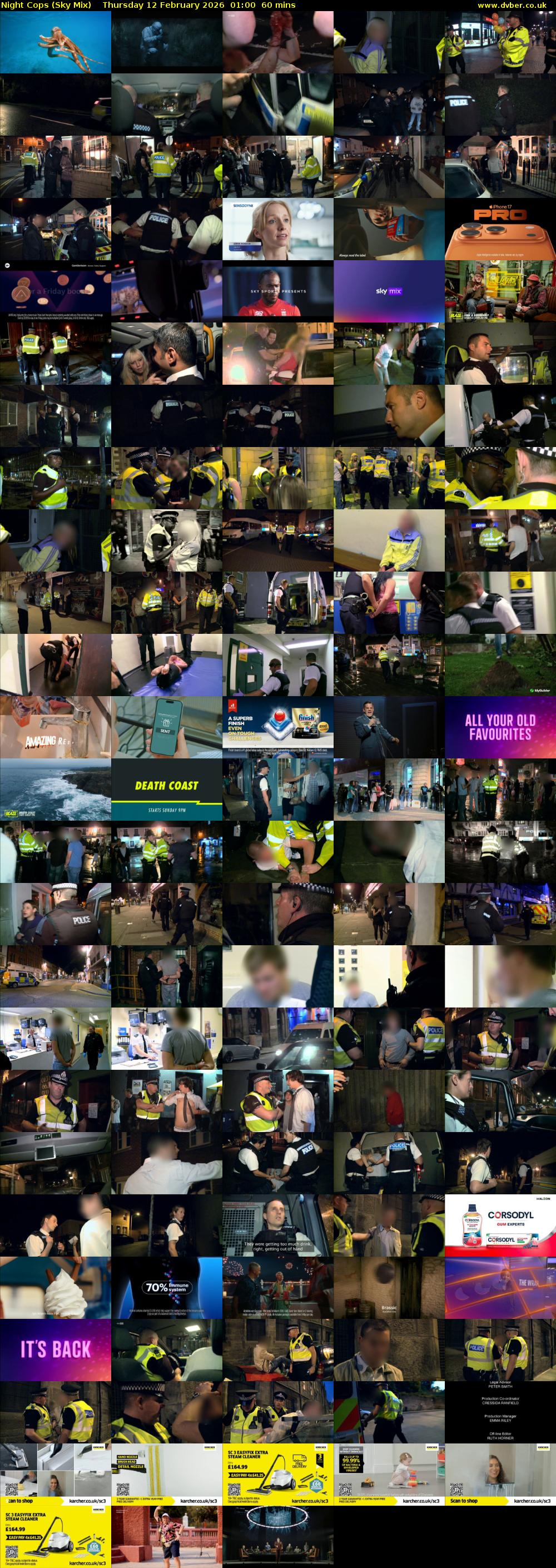 Night Cops (Sky Mix) Thursday 12 February 2026 01:00 - 02:00