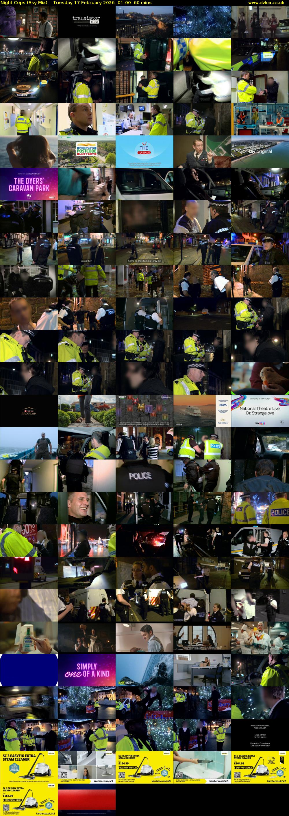 Night Cops (Sky Mix) Tuesday 17 February 2026 01:00 - 02:00
