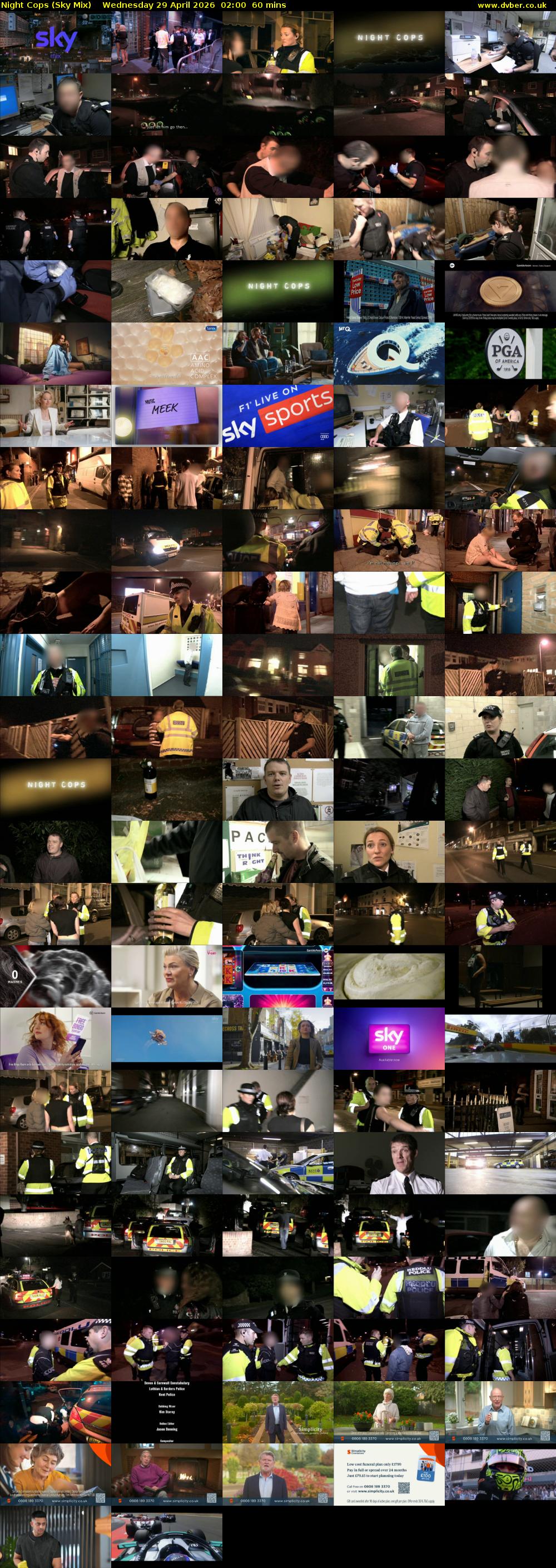 Night Cops (Sky Mix) Wednesday 29 April 2026 02:00 - 03:00
