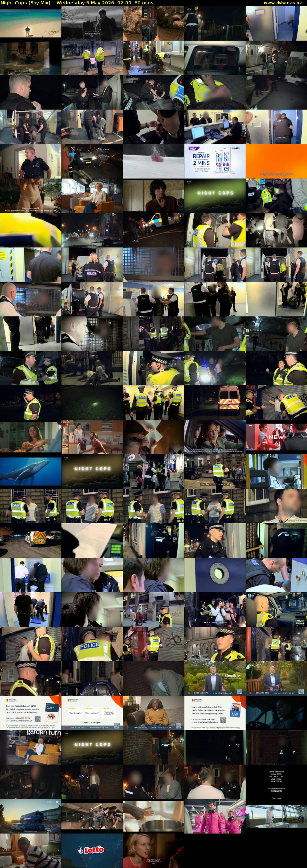 Night Cops (Sky Mix) Wednesday 6 May 2026 02:00 - 03:00