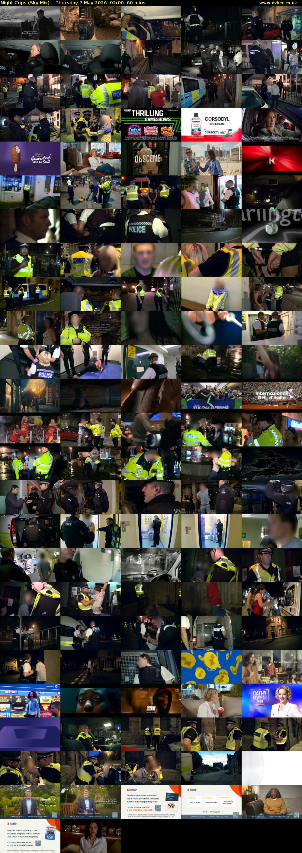 Night Cops (Sky Mix) Thursday 7 May 2026 02:00 - 03:00