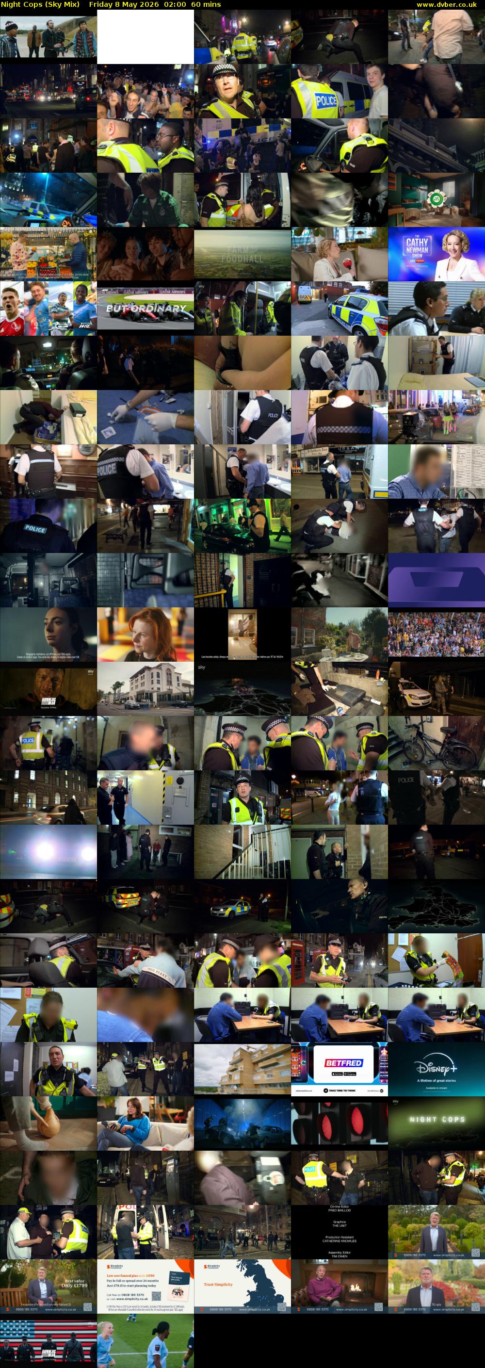 Night Cops (Sky Mix) Friday 8 May 2026 02:00 - 03:00