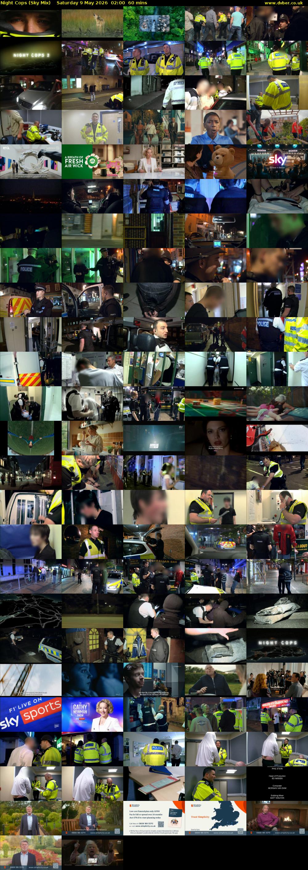 Night Cops (Sky Mix) Saturday 9 May 2026 02:00 - 03:00