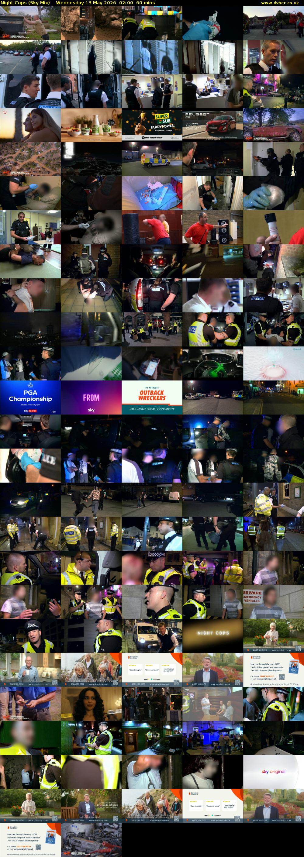 Night Cops (Sky Mix) Wednesday 13 May 2026 02:00 - 03:00
