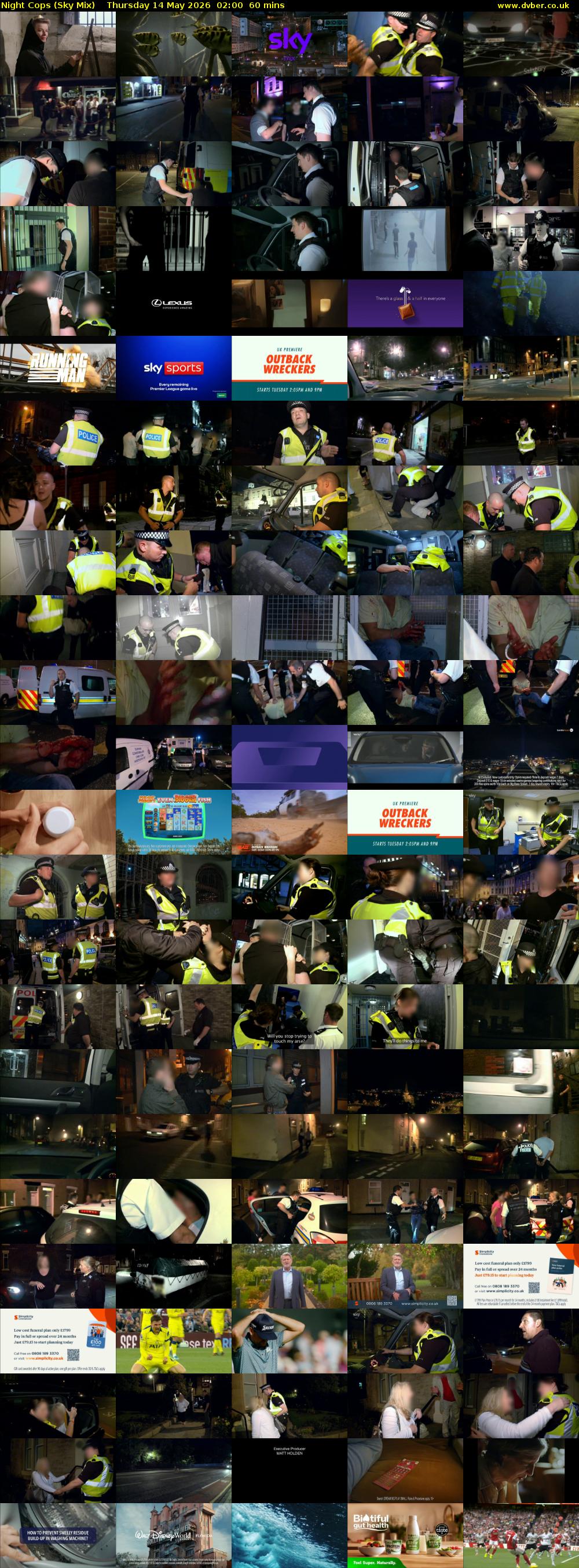 Night Cops (Sky Mix) Thursday 14 May 2026 02:00 - 03:00