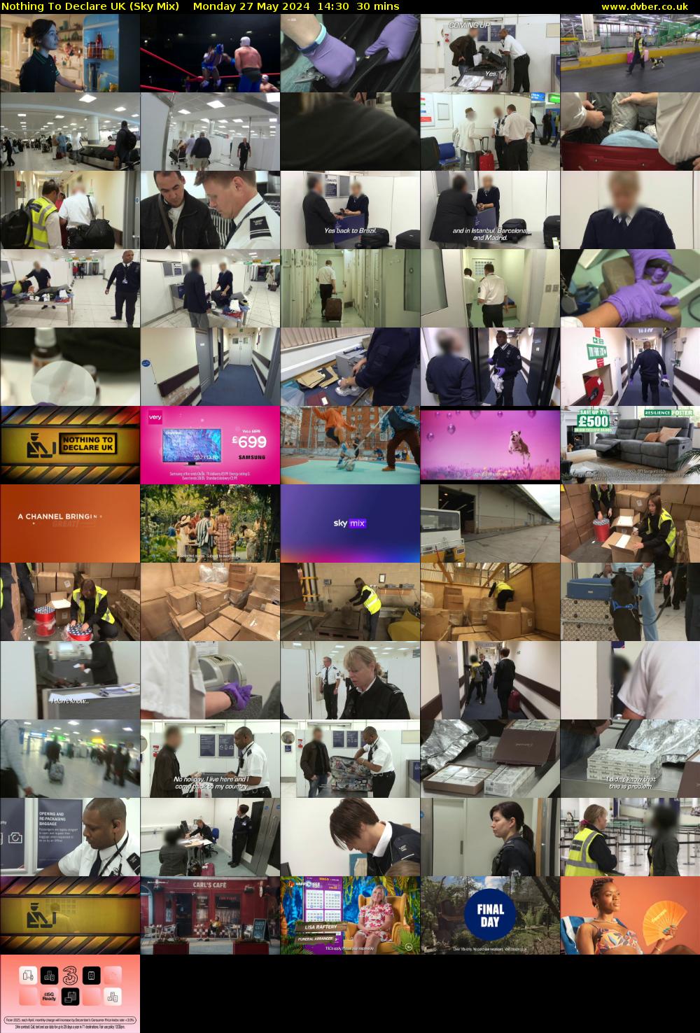 Nothing To Declare UK (Sky Mix) Monday 27 May 2024 14:30 - 15:00