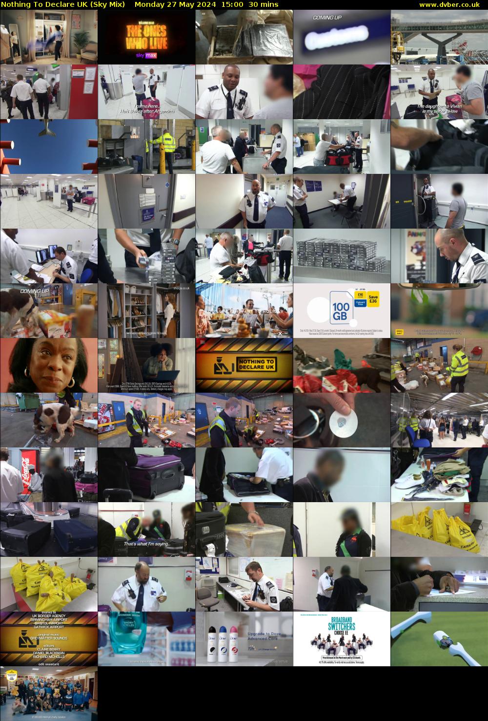 Nothing To Declare UK (Sky Mix) Monday 27 May 2024 15:00 - 15:30