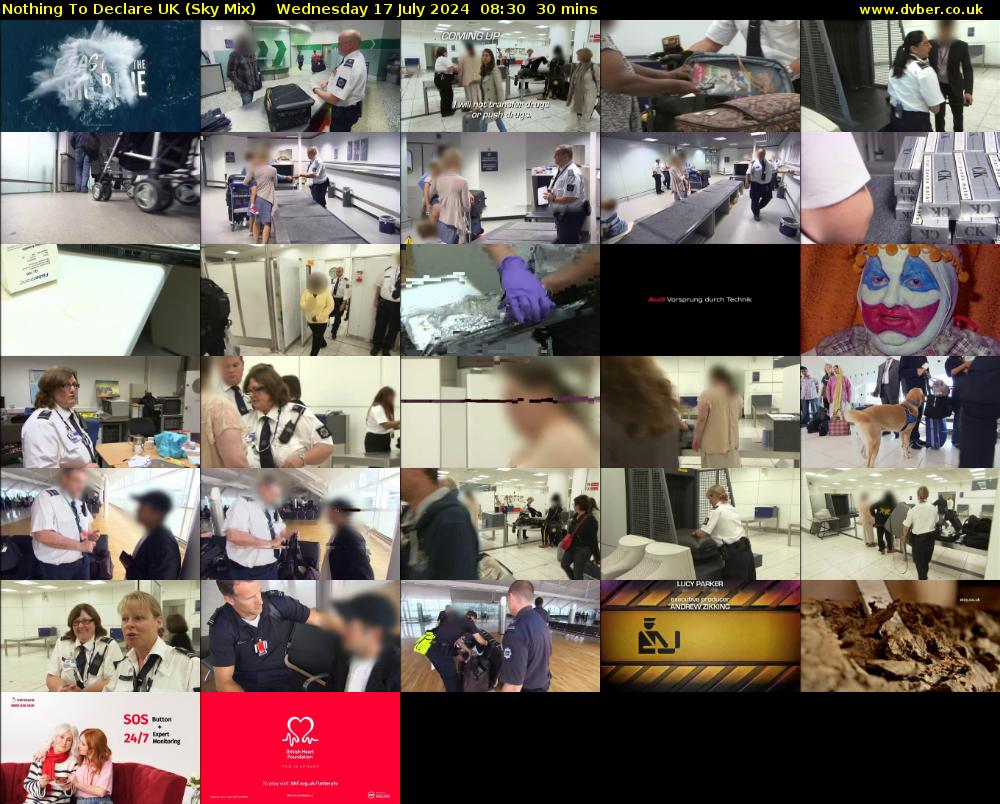 Nothing To Declare UK (Sky Mix) Wednesday 17 July 2024 08:30 - 09:00