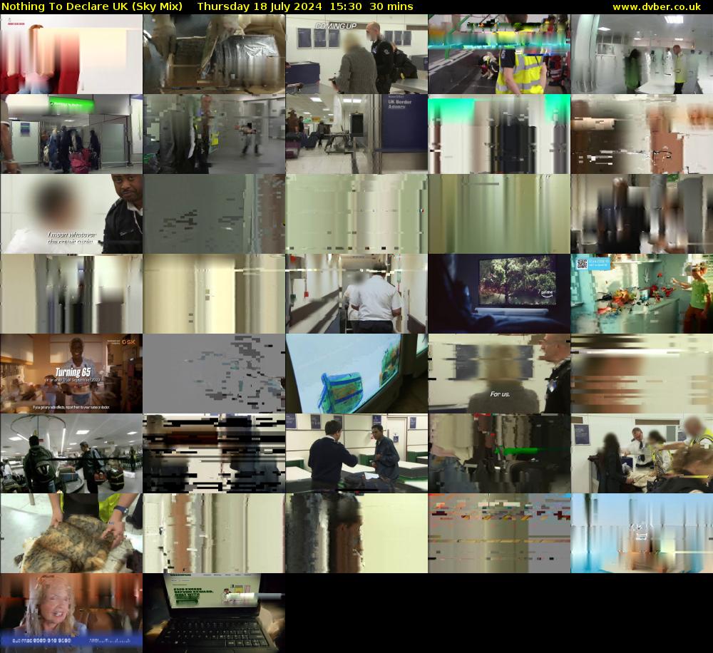 Nothing To Declare UK (Sky Mix) Thursday 18 July 2024 15:30 - 16:00