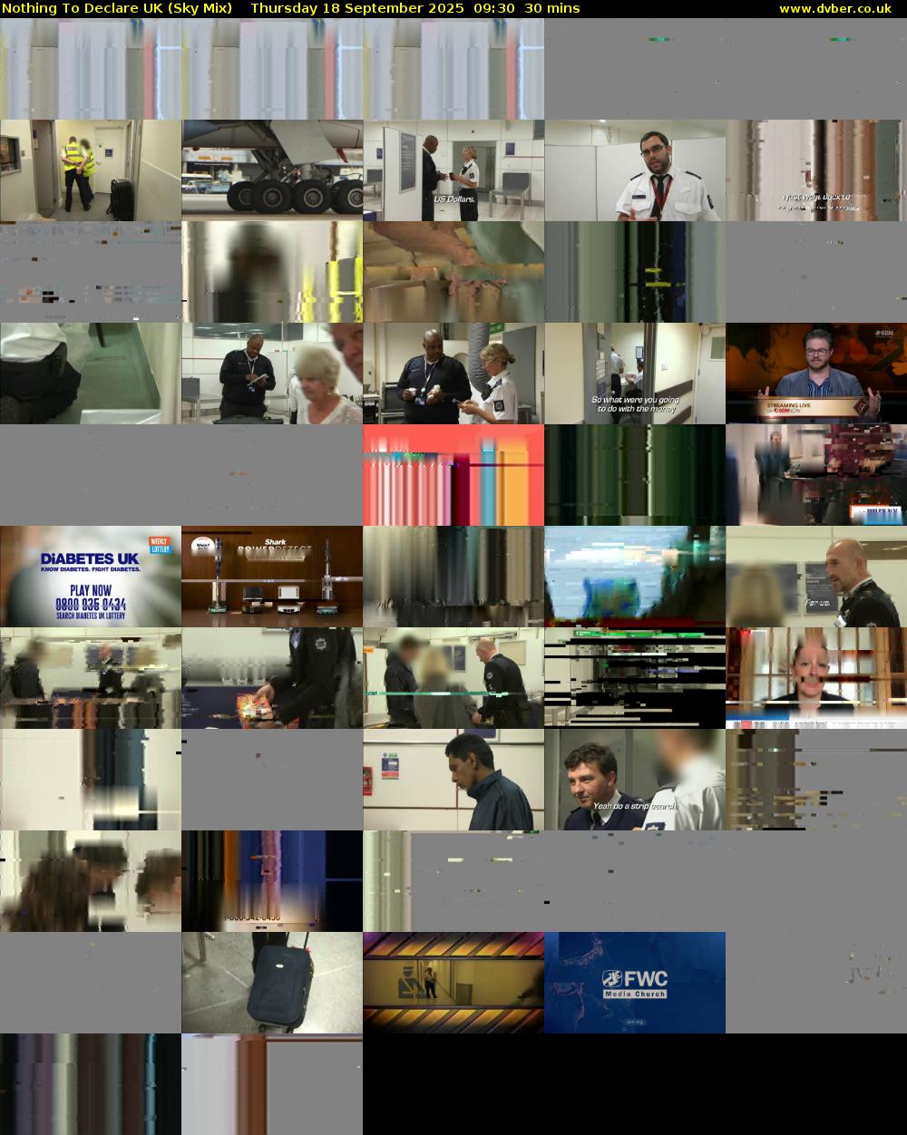 Nothing To Declare UK (Sky Mix) Thursday 18 September 2025 09:30 - 10:00