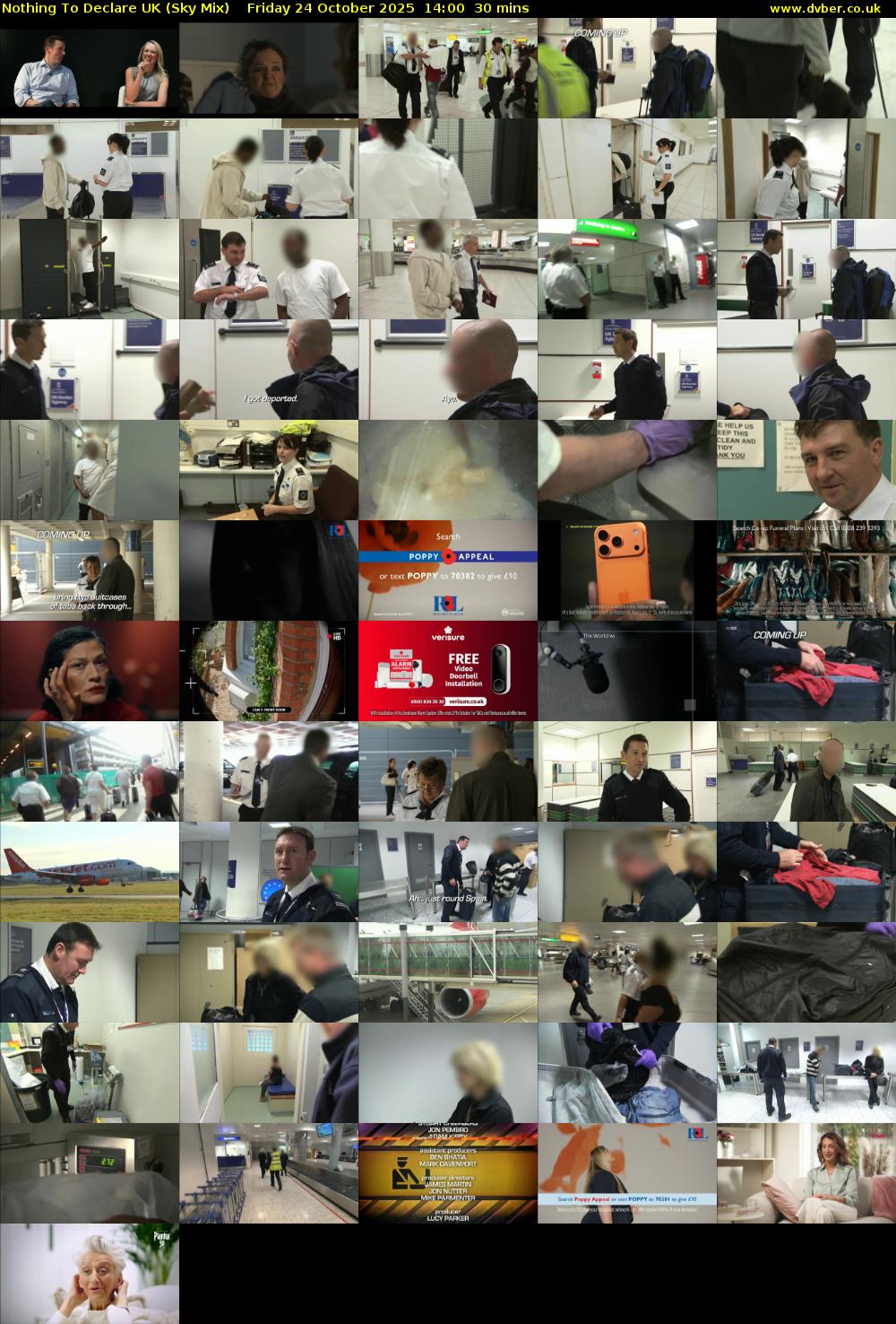 Nothing To Declare UK (Sky Mix) Friday 24 October 2025 14:00 - 14:30