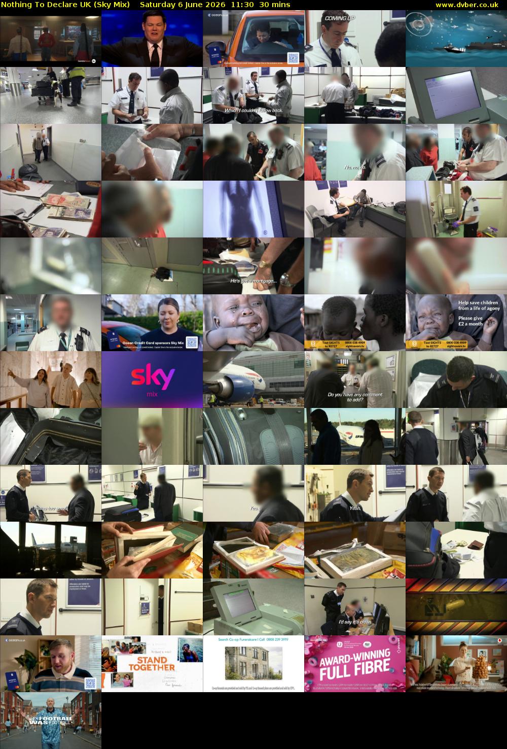 Nothing To Declare UK (Sky Mix) Saturday 6 June 2026 11:30 - 12:00