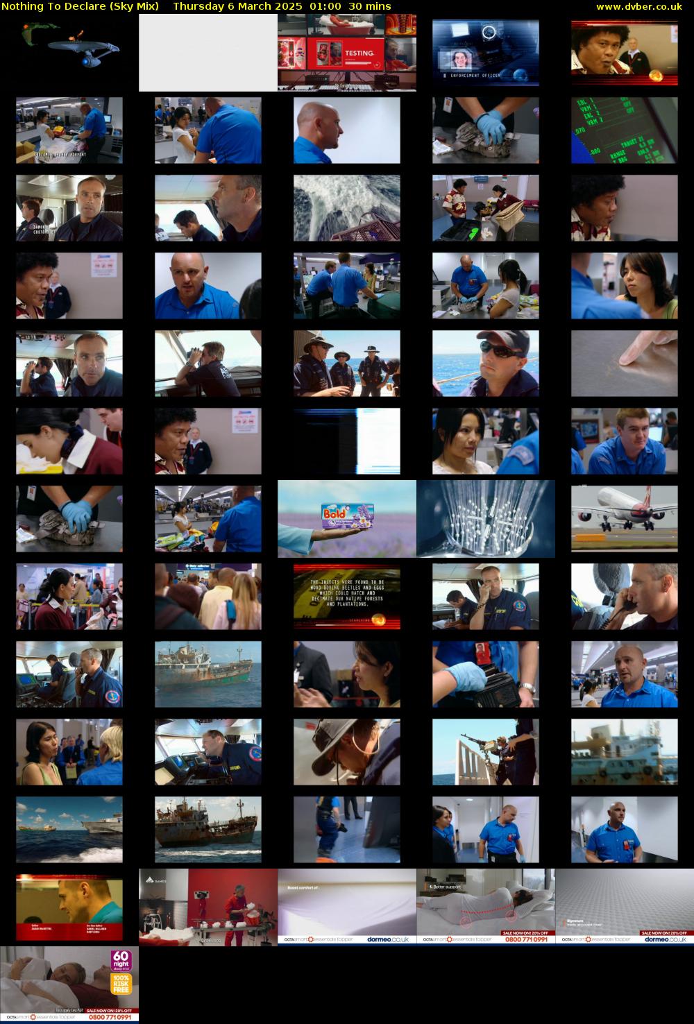 Nothing To Declare (Sky Mix) Thursday 6 March 2025 01:00 - 01:30